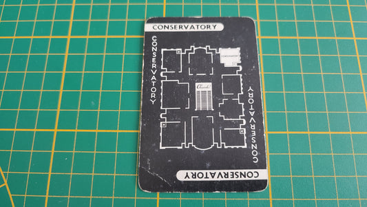Carte conservatory en l'état Cluedo the Great détective game pièce détachée jeu de société #E45