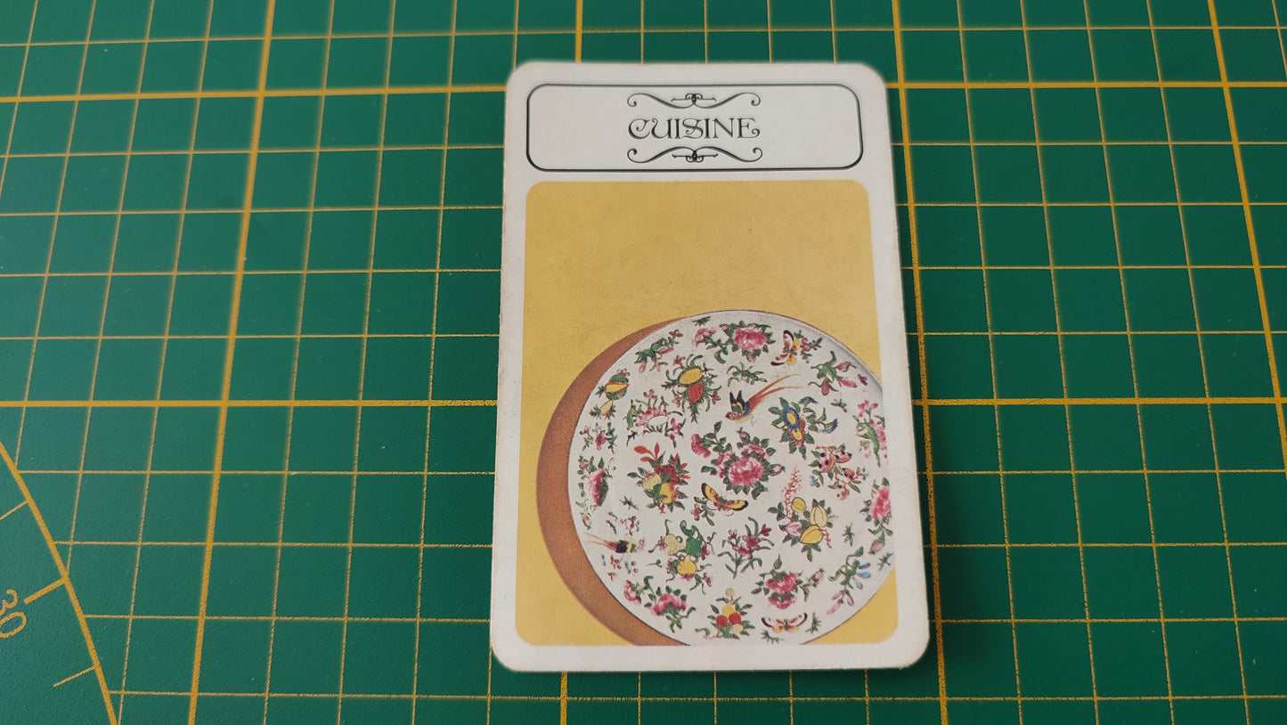 Carte cuisine en l'état Cluedo miro-meccano pièce détachée jeu de société #E26