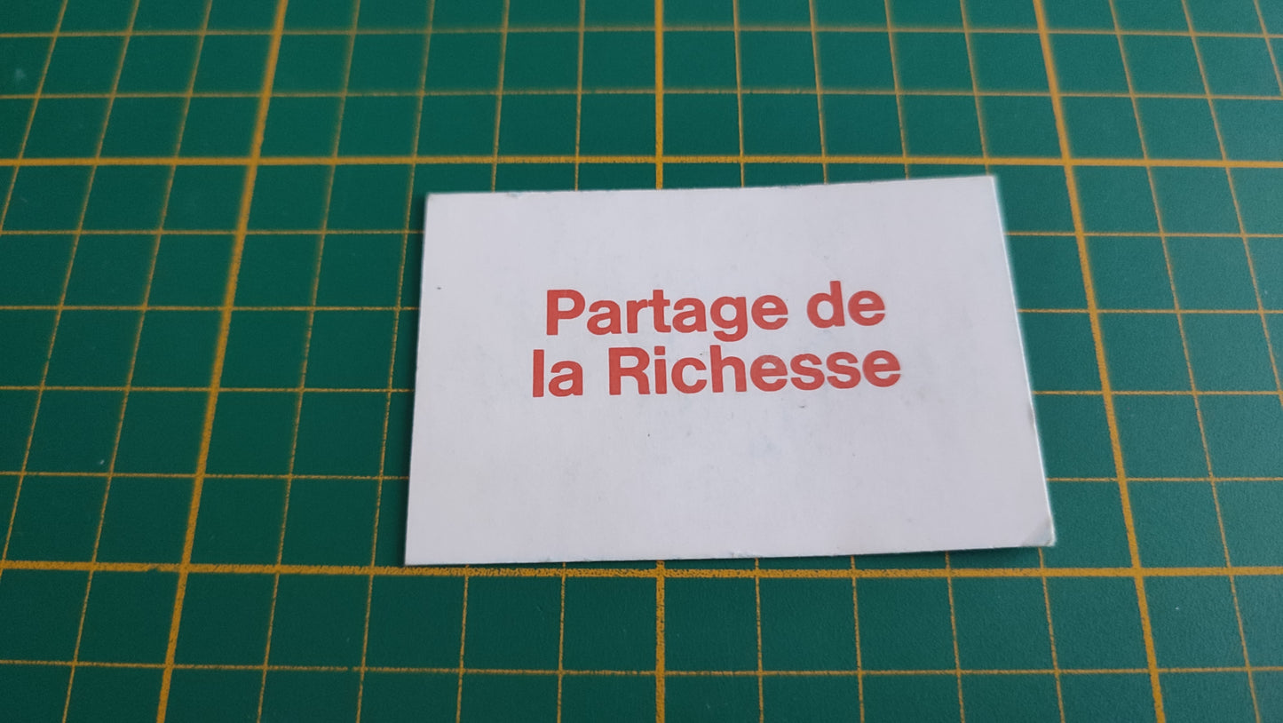 Carte d'exemption seule pièce détachée jeu de société Destins En famille sur les chemins de la vie MB #E44