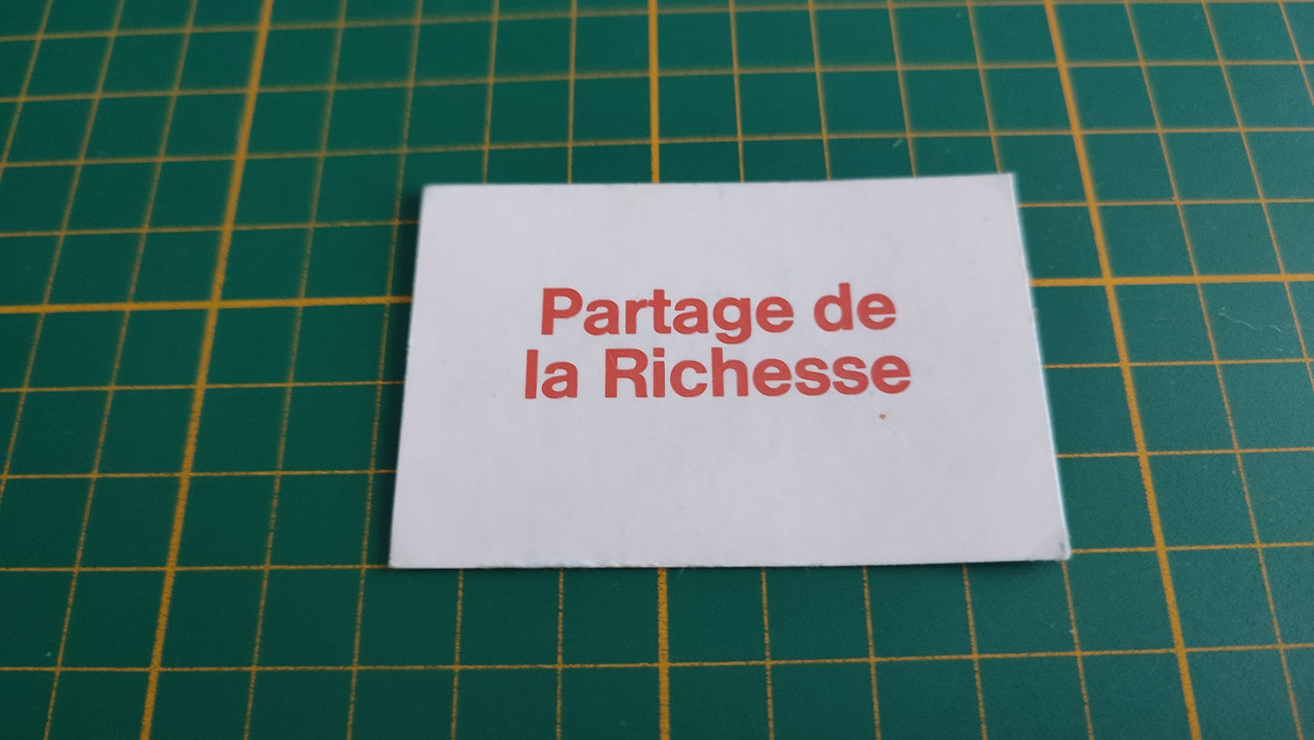 Carte gagnante seule pièce détachée jeu de société Destins En famille sur les chemins de la vie MB #E44