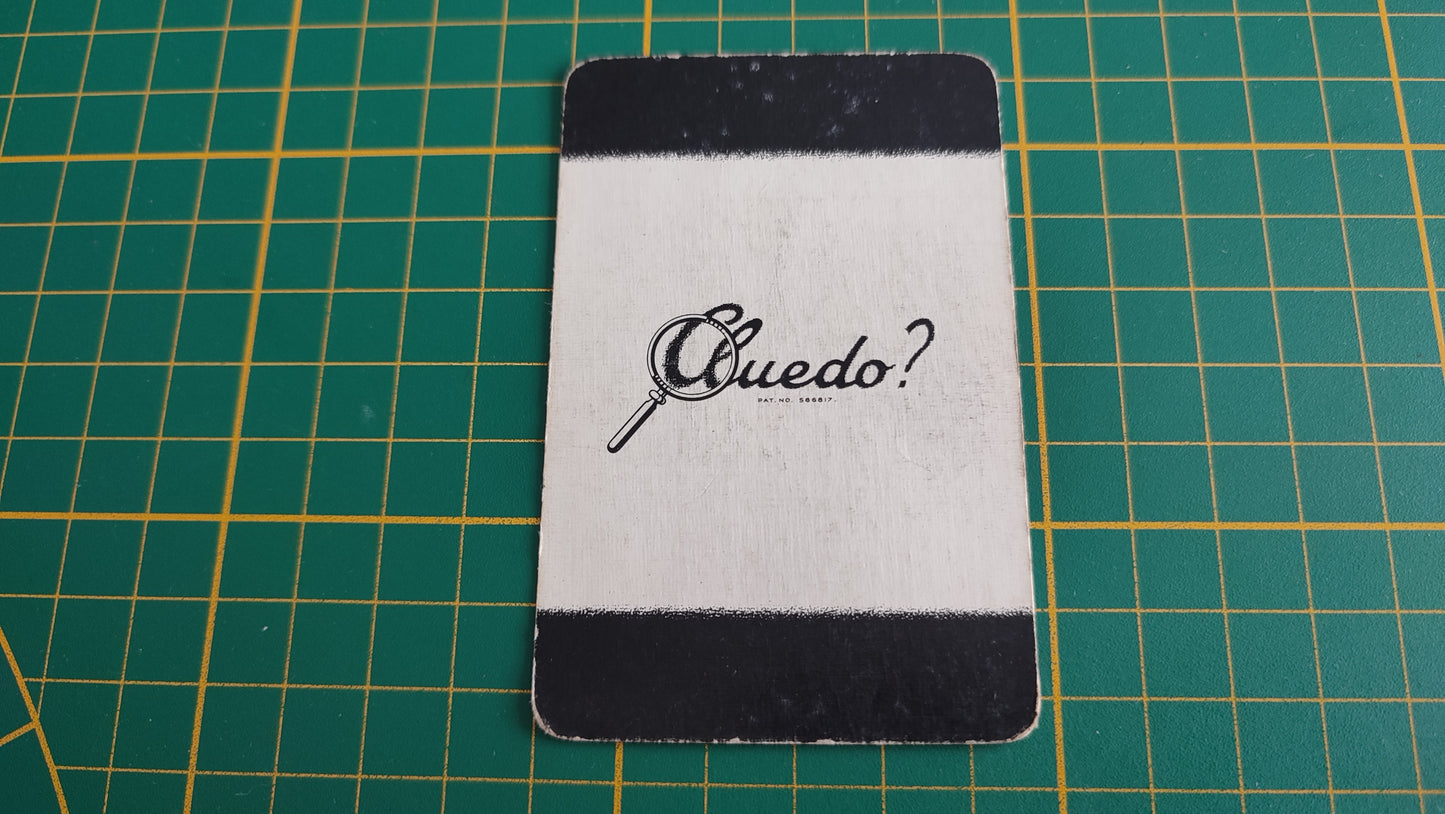 Carte hall en l'état Cluedo the Great détective game pièce détachée jeu de société #E45