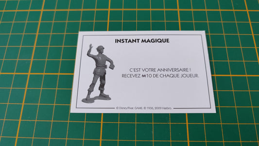 Carte instant magique C'est votre anniversaire pièce détachée jeu de société Monopoly Disney éditions Hasbro #B94