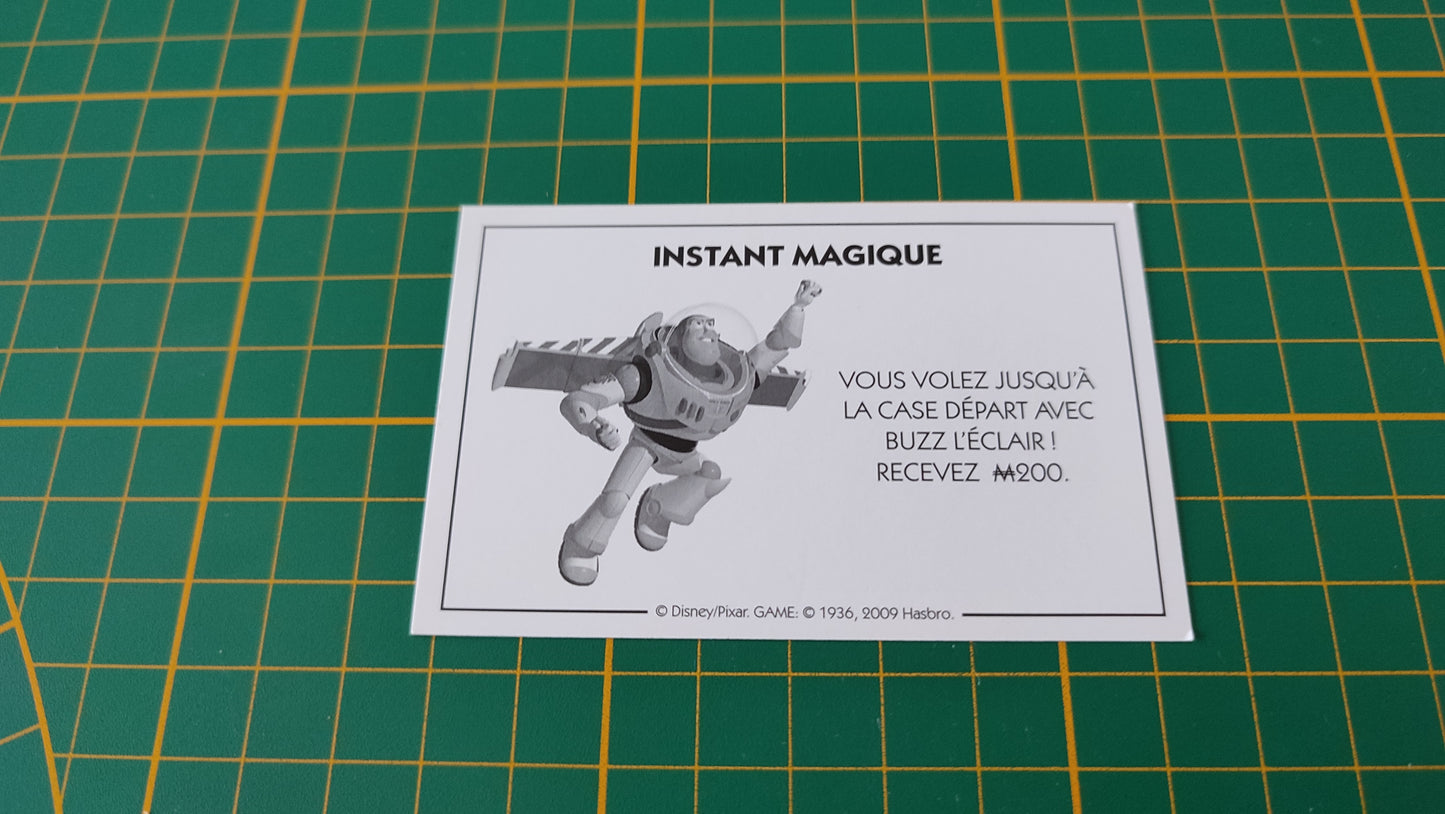 Carte instant magique volez jusqu'à la case Départ pièce détachée jeu de société Monopoly Disney éditions Hasbro #B94