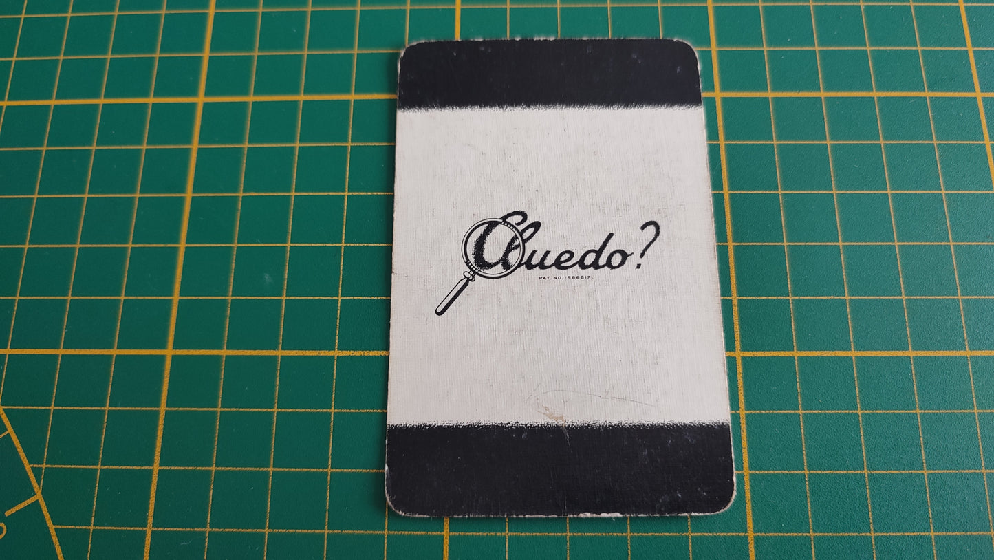 Carte library en l'état Cluedo the Great détective game pièce détachée jeu de société #E45