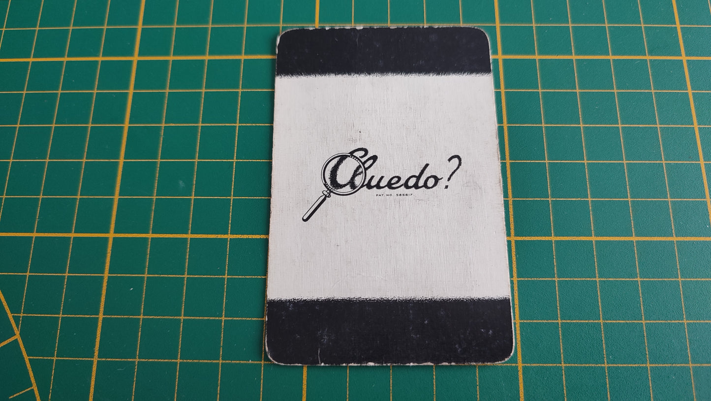 Carte lounge en l'état Cluedo the Great détective game pièce détachée jeu de société #E45