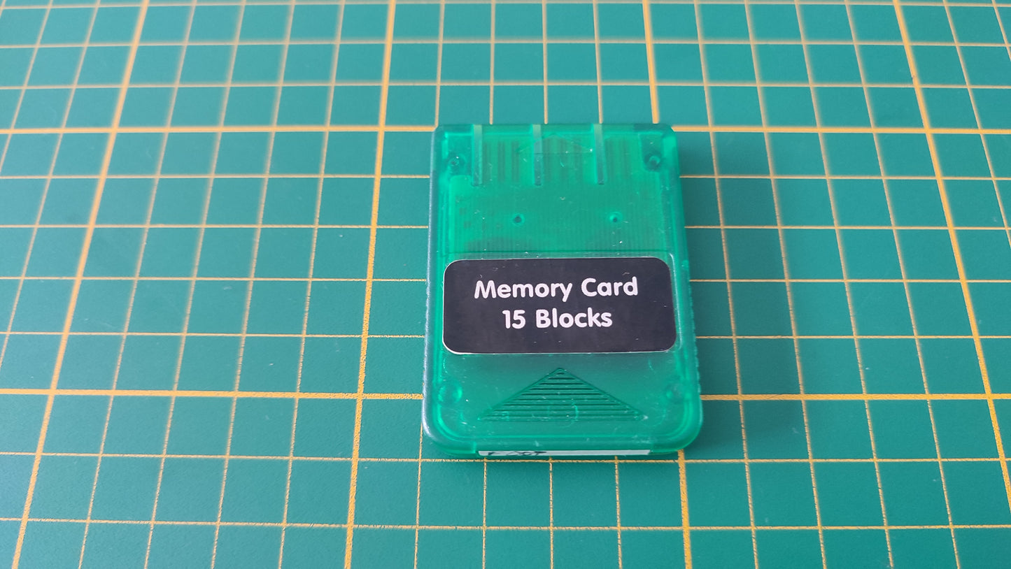 Carte mémoire 15 blocks pièce détachée console de jeux Sony Playstation 1 Ps1 SCPH-5502 #E08