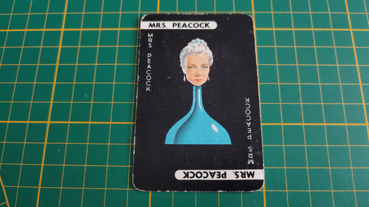 Carte mrs peacock en l'état Cluedo the Great détective game pièce détachée jeu de société #E45