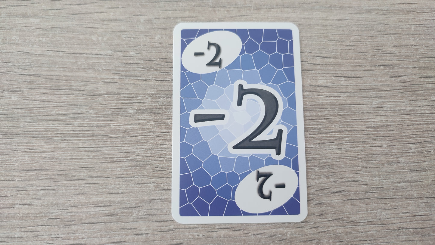 Carte numéro -2 n°-2 pièce détachée Skyjo jeu de société #E15