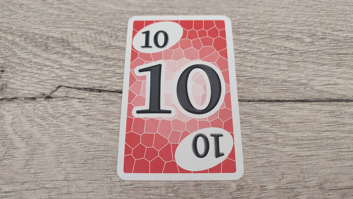 Carte numéro 10 n°10 pièce détachée Skyjo jeu de société #D19