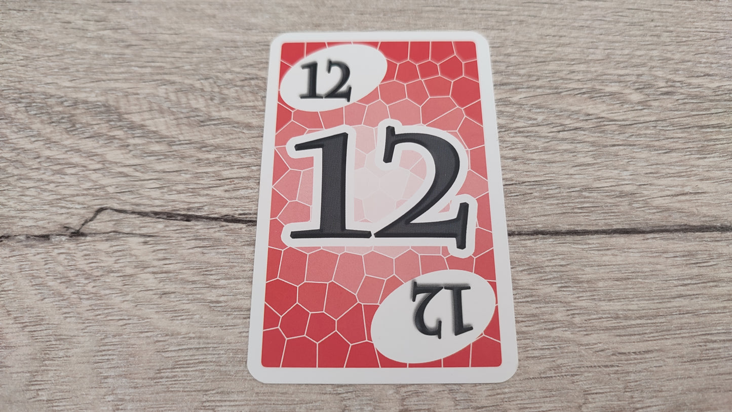 Carte numéro 12 n°12 pièce détachée Skyjo jeu de société #D19