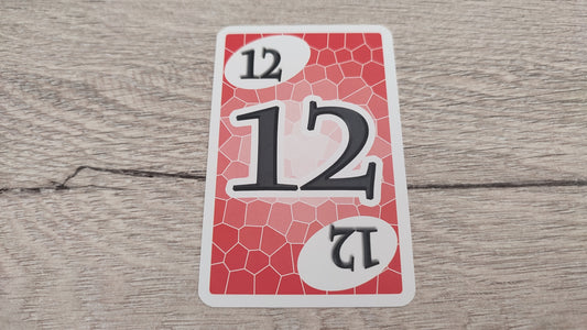 Carte numéro 12 n°12 pièce détachée Skyjo jeu de société #D19