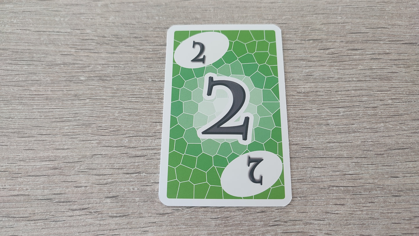 Carte numéro 2 n°2 pièce détachée Skyjo jeu de société #E15