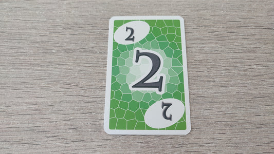 Carte numéro 2 n°2 pièce détachée Skyjo jeu de société #E15