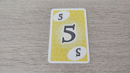 Carte numéro 5 n°5 pièce détachée Skyjo jeu de société #E15