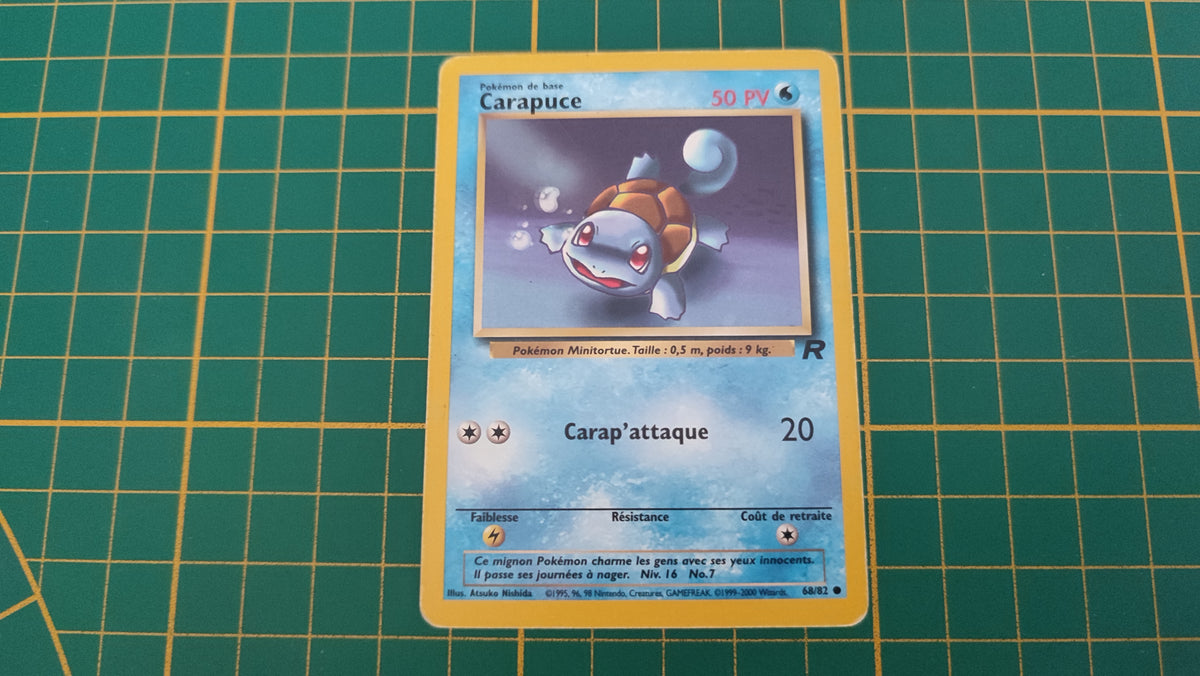 Carte pokémon Carapuce commune team rocket wizards 68/82 #E77