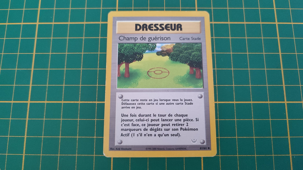 Carte pokémon dresseur Champ de guérison Neo revelation peu commune 61/64 #E77