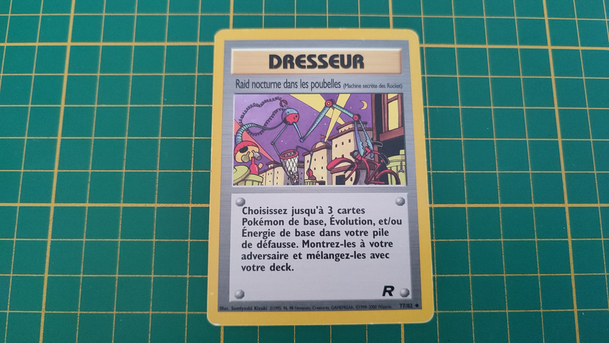 Carte pokémon dresseur Raid nocturne dans les poubelles peu commune Team rocket 77/82 #E77