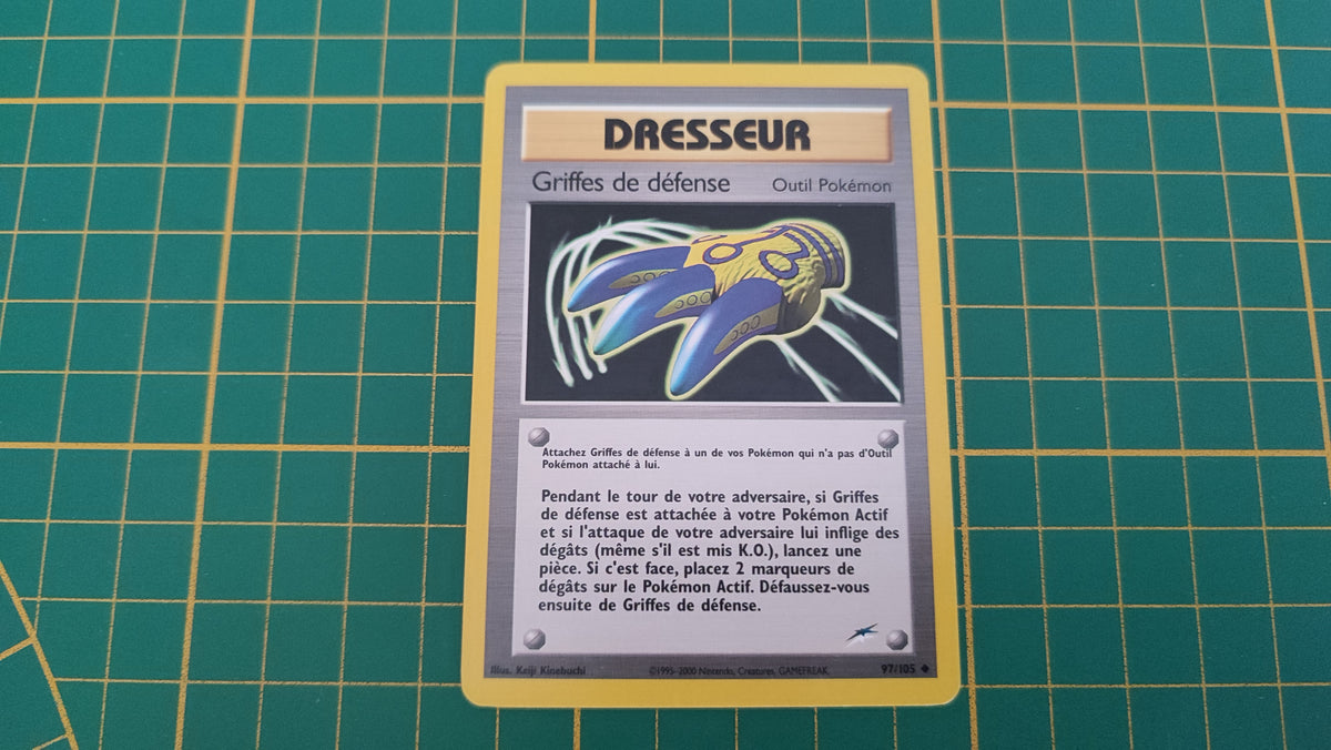 Carte pokémon dresseur griffes de défense peu commune Neo destiny 97/105 #E77