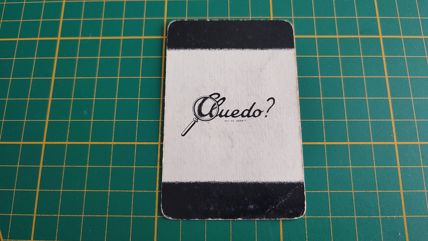 Carte revolver en l'état Cluedo the Great détective game pièce détachée jeu de société #E45