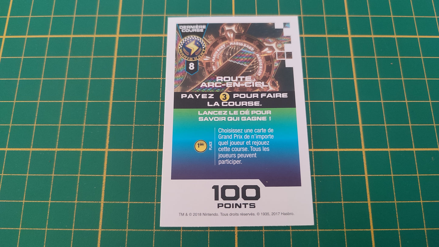 Carte route Arc-en-ciel jeu de société Monopoly Gamer Mario Kart Hasbro pièce détachée #E82