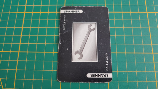 Carte spanner en l'état Cluedo the Great détective game pièce détachée jeu de société #E45