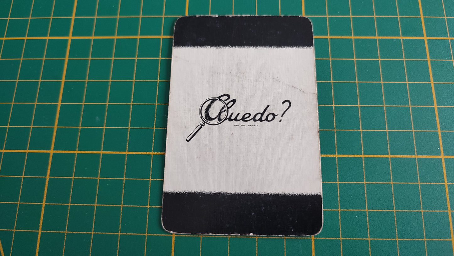 Carte spanner en l'état Cluedo the Great détective game pièce détachée jeu de société #E45