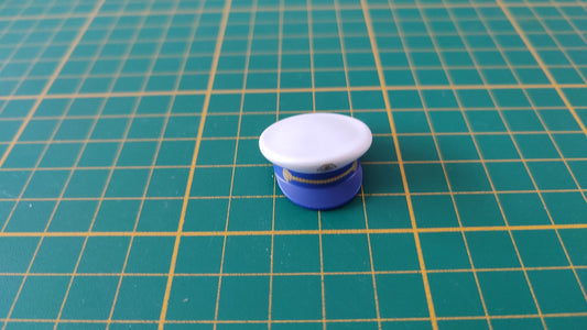 Casquette à visière uniforme référence 30627482 pièce détachée Playmobil #D67