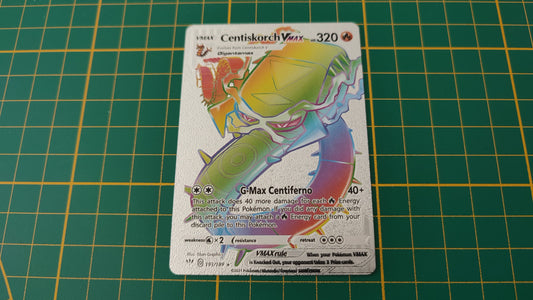 Centiskorch Vmax carte illustration Pokémon cosplay couleur argent anglaise #SP