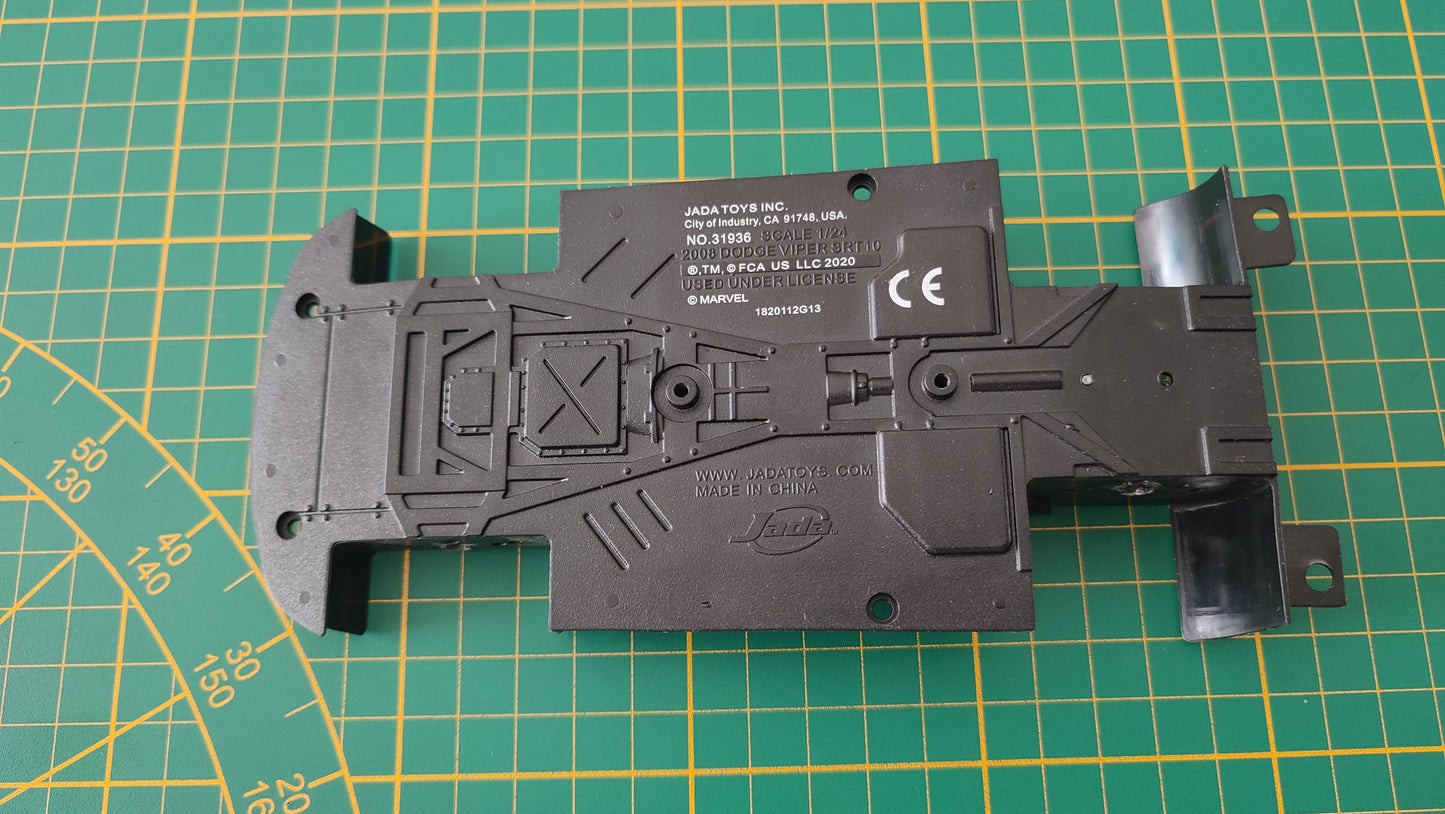 Châssis inférieur pièce détachée miniature Jada Toys Dodge Viper SRT10 2008 1/24 1/24e 1/24ème #E24 (Copie)