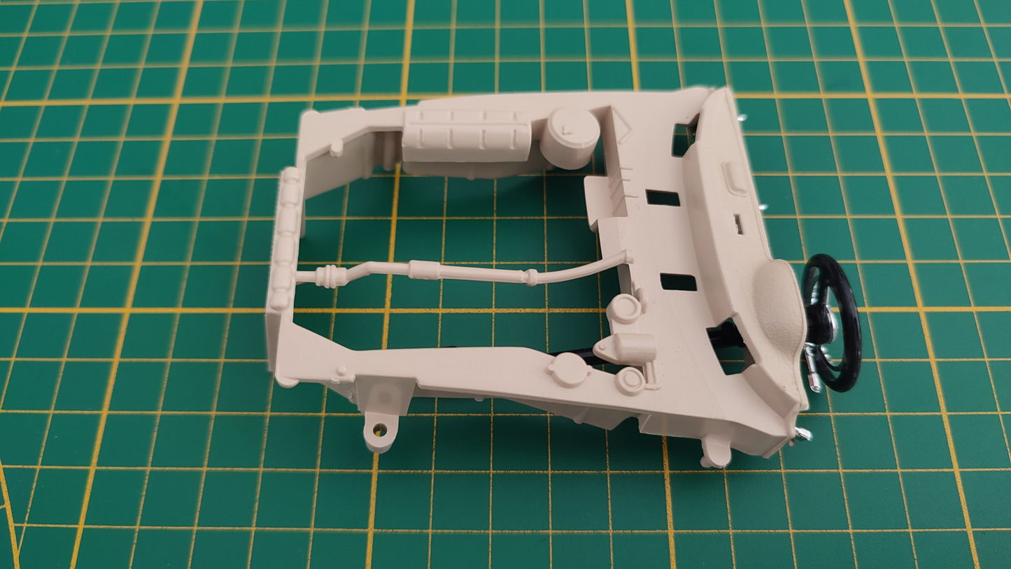 Châssis + tableau de bord pièce détachée miniature Bburago Burago Mercedes-benz 300 sl cabriolet 1/18 1/18e 1/18ème #E04