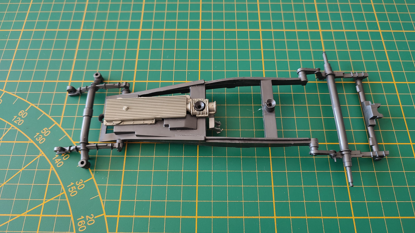 Châssis avec pédalier pièce détachée miniature Bburago Burago Bugatti type 59 1934 1/18 1/18e 1/18ème #D95