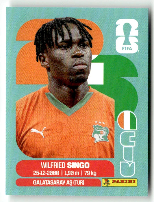 Civ 4 Wilfried Singo - Sticker autocollant Panini Coupe du Monde FIFA 2026 Côte d'Ivoire - Pièce détachée