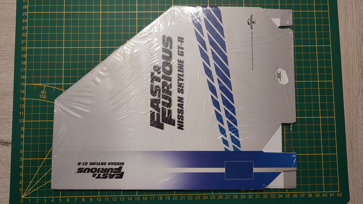 Classeur seul sans pièce Nissan Skyline GT-R R34 Fast & Furious de Brian O'Conner 1/8 1/8e 1/8ème Altaya #E78