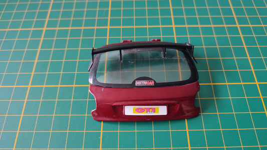 Coffre vitre aileron pièce détachée miniature Norev Peugeot 206 gti street racer 1/18 1/18e 1/18ème #D27