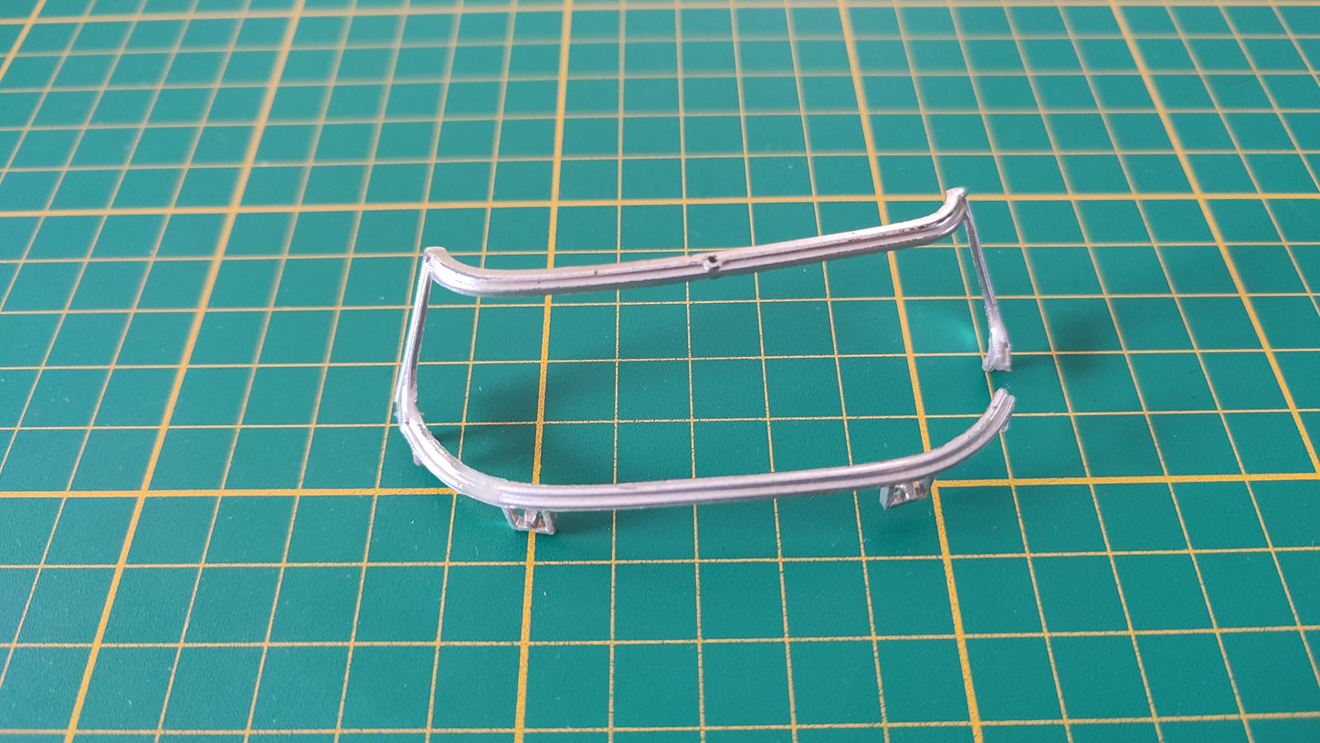 Contour pare-brise cassée a coller pièce détachée miniature Bburago Burago Jaguar type E 1961 1/18 1/18e 1/18ème #D33