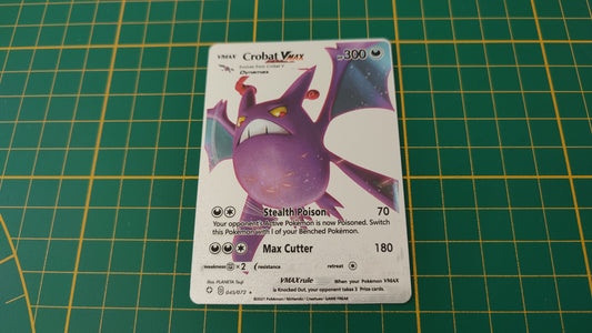 Crobat Vmax carte illustration Pokémon cosplay couleur argent anglaise #SP