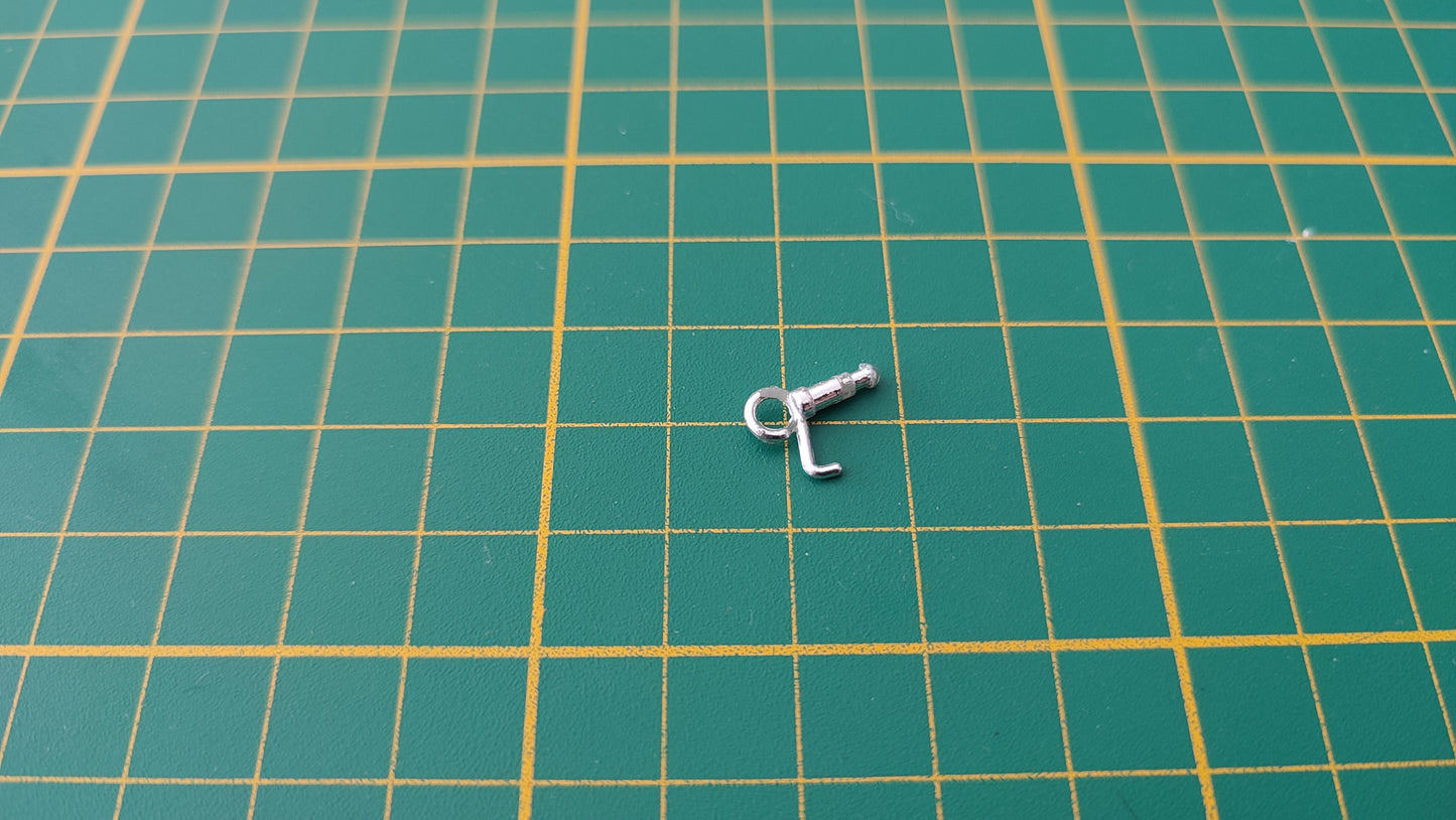 Crochet d'ouverture capot pièce détachée miniature Bburago Burago Ferrari GTO 1962 1/18 1/18e 1/18ème #D97