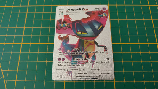 Dragapult Vmax carte illustration Pokémon cosplay couleur argent anglaise #SP