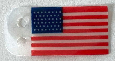 Drapeau des États-Unis (modèle vers 1912) 10294pls01c pièce détachée Lego Titanic 10294