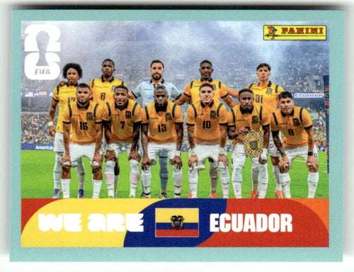 ECU 13 Team Photo - Sticker autocollant Panini Coupe du Monde FIFA 2026 Équateur - Pièce détachée