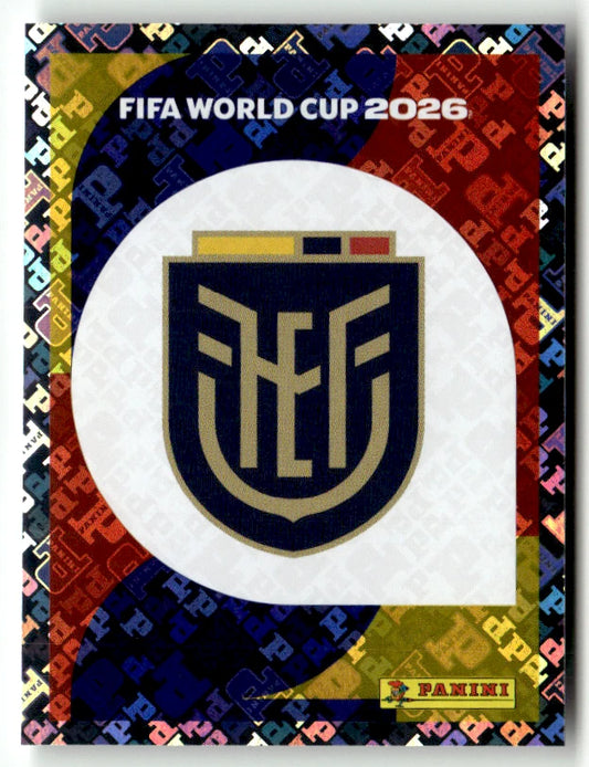 ECU 1 Team Logo - Sticker autocollant Panini Coupe du Monde FIFA 2026 Équateur - Pièce détachée
