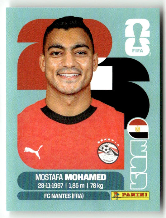 EGY 18 Mostafa MOHAMED - Sticker autocollant Panini Coupe du Monde FIFA 2026 Égypte - Pièce détachée
