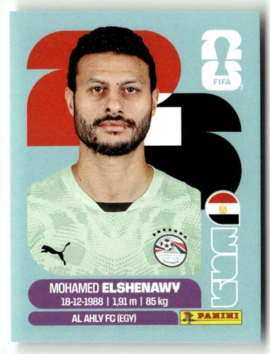 EGY 2 Mohamed El Shenawy - Sticker autocollant Panini Coupe du Monde FIFA 2026 Égypte - Pièce détachée
