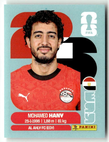 EGY 3 Mohamed HANY - Sticker autocollant Panini Coupe du Monde FIFA 2026 Égypte - Pièce détachée