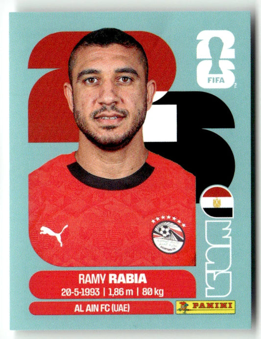 EGY 7 Ramy Rabia - Sticker autocollant Panini Coupe du Monde FIFA 2026 Égypte - Pièce détachée