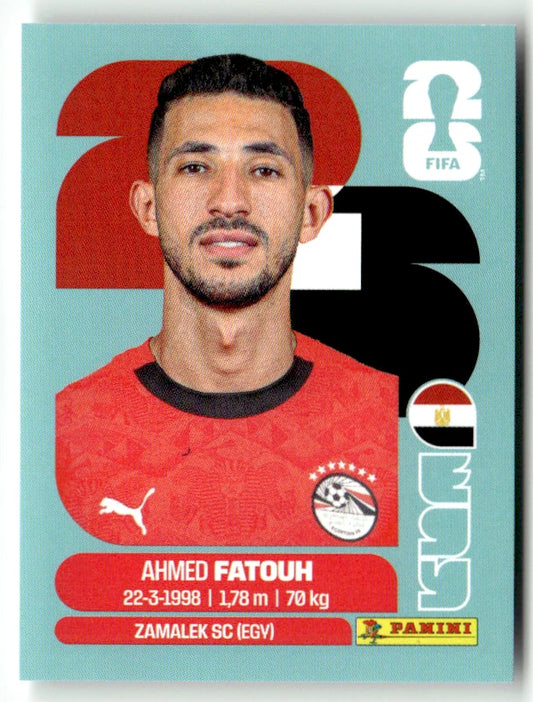 EGY 9 Ahmed Fatouh - Sticker autocollant Panini Coupe du Monde FIFA 2026 Égypte - Pièce détachée