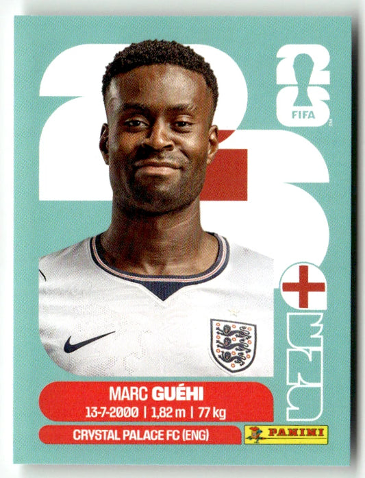 ENG 4 Marc Cuehi - Sticker autocollant Panini Coupe du Monde FIFA 2026 Angleterre - Pièce détachée