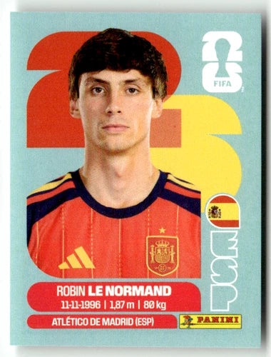 ESP 3 Robin Le Normand - Sticker autocollant Panini Coupe du Monde FIFA 2026 Espagne - Pièce détachée