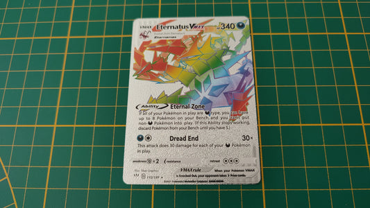 Eternatus Vmax carte illustration Pokémon cosplay couleur argent anglaise #SP