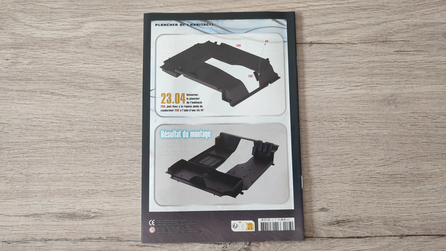 Fascicule numéro 23 n°23 seul sans pièce Nissan Skyline GT-R R34 Fast & Furious de Brian O'Conner 1/8 1/8e 1/8ème Altaya #D82